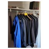 F - MIXED LOT OF CLOTHING, BOTTOM LINE YEAR BOOKS