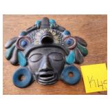 F - AZTEC / MAYAN DECORATIVE MASK (K45)