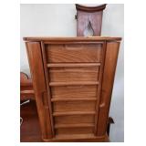 F - MID-CENTURY TABLE-TOP JEWELRY ARMOIRE (M10)