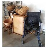 F - WHEEL CHAIR, BASKETS, MORE (G1)