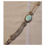 F - STERLING SILVER BRACELET (L67)