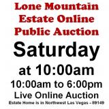 WELCOME TO OUR SAT. @10am ONLINE PUBLIC AUCTION