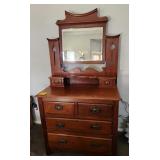 F - VINTAGE DRESSER WITH MIRROR (M11)