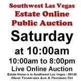 WELCOME TO OUR SAT. @10am ONLINE PUBLIC AUCTION
