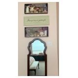 M - THREE PIECES WALL DECOR & MIRROR (C4)