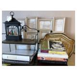 M - FRAMES, LANTERN, BOOKS, TRAY, SHELF (K64)