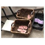 M - BASKETS WITH CONTENTS & STEP STOOL