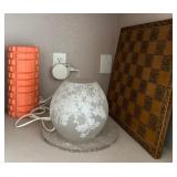 M - GAME BOARD, LAMP, FOAM ROLLER (L7)