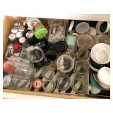 M - MIXED LOT OF JARS & LIDS (L35)