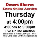 WELCOME TO OUR THUR. @4pm ONLINE PUBLIC AUCTION