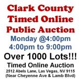 WELCOME TO OUR MON. @4pm ONLINE PUBLIC AUCTION