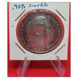 PP - 1927D GERMAN 5 MARK SILVER COIN (P19)