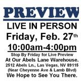 PREVIEW LIVE IN PERSON - Friday, February 27th