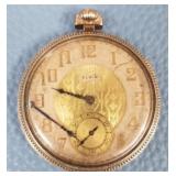444 - 14K GOLD FILLED ELGIN POCKET WATCH (E148)