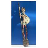 11 - CARVED DON QUIXOTE STATUETTE 43'T (B256)