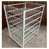 11 - FOUR BASKET WIRE STORAGE RACK UNIT