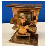 N - VINTAGE 1970'S COPPER & BRASS MUSIC BOX (B99)