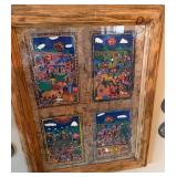 11 - ONE PIECE FRAMED WALL DECOR 23X19'