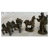 B - CHINESE BRASS FIGURINES (B153)