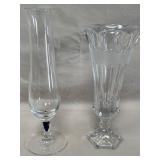 B - FOSTORIA COIN & CRISTAL D'ARQUES  VASES (A182)