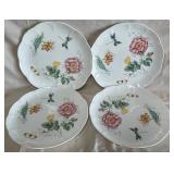 B - LENOX BUTTERFLY MEADOW 4 DINNER PLATES (B42)