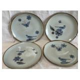 B - KENNETH EDWARDS 4 DINNER PLATES (C50)