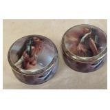 B - 2 NATIVE AMERICAN MUSIC BOXES (D8)