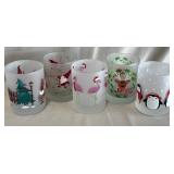 B - FIVE PIECES CULVER GLASSWARE (A171)
