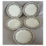B - LENOX LACE POINT 4 DESSERT PLATES (A11)