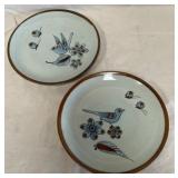 B - KENNETH EDWARDS POTTERY 2 PLATES (C46)