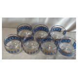 B - CULVER SIGNED MID-CENTURY ROLY POLY GLASSES