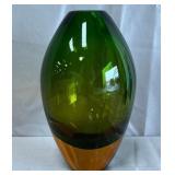 B - VTG MURANO SOMMERSO ITALIAN VASE (A38)