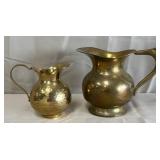 B - BRASS PITCHER + TOOLED BRASS PITCHER (A36)