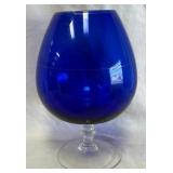 B - MID-CENTURY ITALIAN COBALT BLUE SNIFTER (C33)