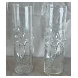 B - FIGURAL 3D GLASSES / VASE 2 PCS (B65)