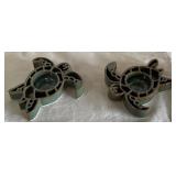 B - TURTLE CANDLE HOLDERS - 2 (B108)
