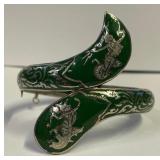B - VINTAGE SIAM STERLING SILVER BRACELET (1)