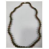 B - UNAKITE BEADED NECKLACE (54)