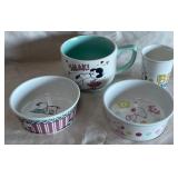 B - SNOOPY - CHARLIE BROWN + LUCY 4 ITEMS (F82)