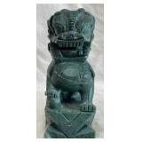 B - CARVED FOO DOG STONE 6'T (C69)
