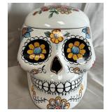 B - DAY OF THE DEAD SKULL COOKIE JAR (A14)