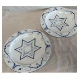B - TWO LAURIE GATES SEDER PLATES (C6)