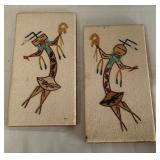 B - NATIVE AMERICAN NAVAJO SAND PAINTING (A22)