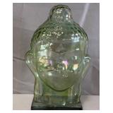B - GLASS BUDDHA HEAD 11'T (A20)