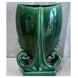 B - MCM ATOMIC AGE GREEN GLAZED POTTERY 10'T (A26)