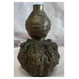 B - CHINESE BRASS LUCKY GOD VASE (B128)