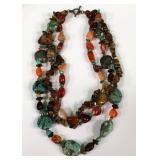 B - MIXED SEMI-PRECIOUS GEMS NECKLACE (47)