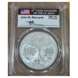 2007-W  AMERICAN EAGLE SILVER COIN SP70