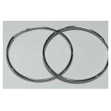 14KT WHITE GOLD EARRINGS 1.17 GRS