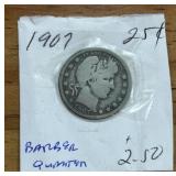 1907 BARBER QUARTER